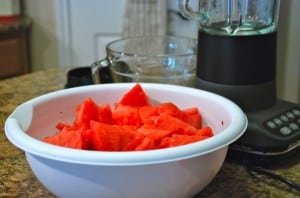 watermelon chunks