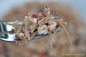 Chopped Chicken Carbonara