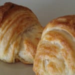 Close up of croissants.