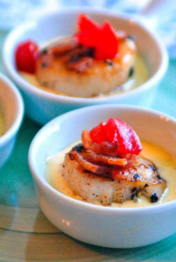 Bacon Wrapped Scallops.