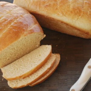 Sliced loafs of milk bread