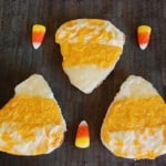 candy corn shaped cheese toast.