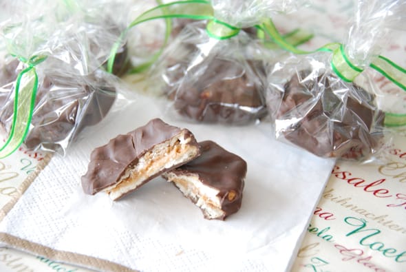 Chocolate Covered Peanut Butter Crisps