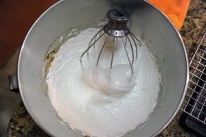 whipping marshmallow fluff.