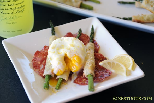 Limoncello Asparagus Spears from Zestuous