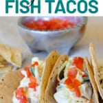 Grilled Chilean Sea Bas Fish Tacos.