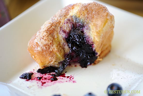 Blueberry Stuffed French Toast from Zestuous