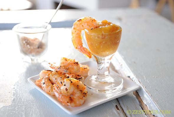 Orange Coconut Shrimp from Zestuous