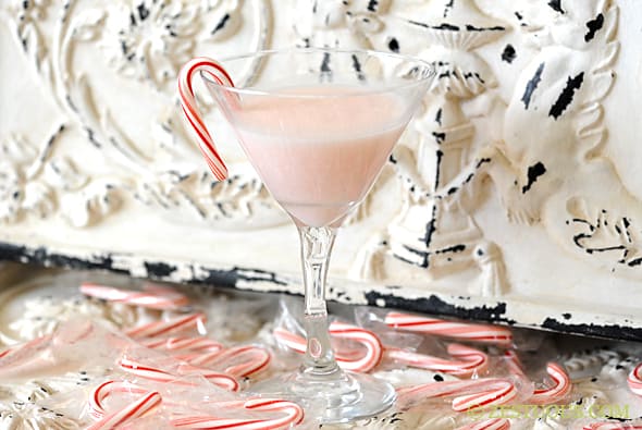 Candy Cane Simple Syrup from Zestuous
