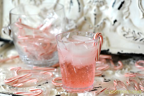 Candy Cane Simple Syrup from Zestuous