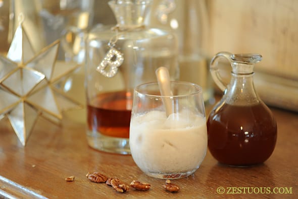 Spiced Pecan Simple Syrup from Zestuous