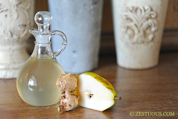 Pear-Ginger Simple Syrup from Zestuous