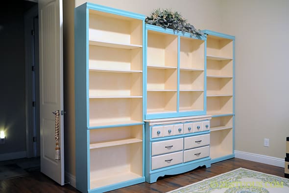 Tiffany Blue Bookshelf from Zestuous