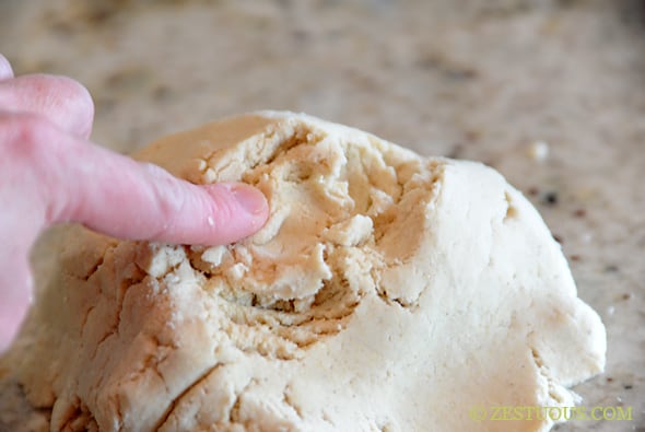 pupusa dough on counter