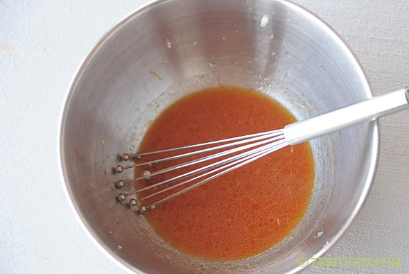 lime juice, sriracha, olive oil, sugar, salt, and water in a mixing bowl