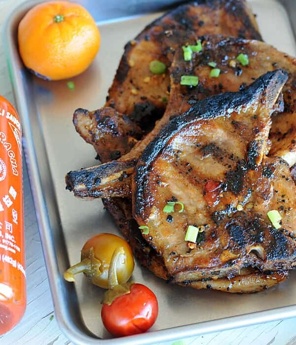 Grilled Orange Sriracha Pork