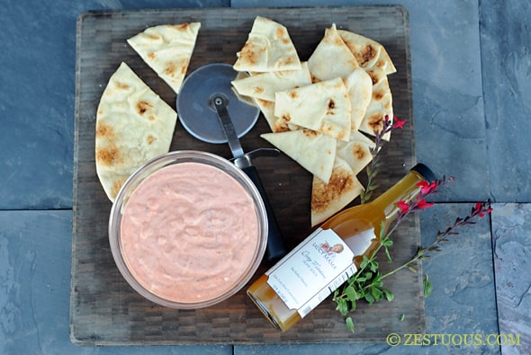 Roasted Red Pepper Dip from Zestuous