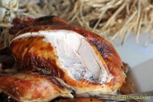 Brined and Grilled Turkey from Zestuous