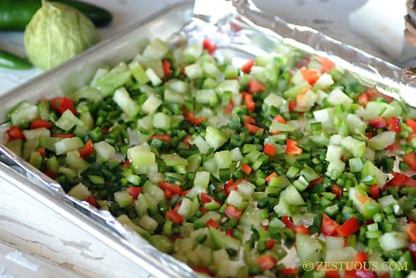 Black-eyed Peas with Roasted Peppers from Zestuous