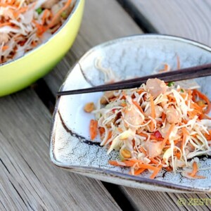 Chopped Oriental Chicken Salad from Zestuous