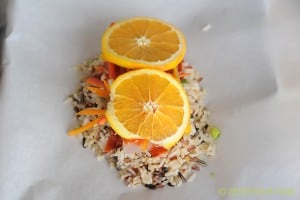 Orange Habanero Fish Filet with Orange Garlic Wild Rice from Zestuous