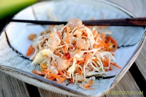 Chopped Oriental Chicken Salad from Zestuous
