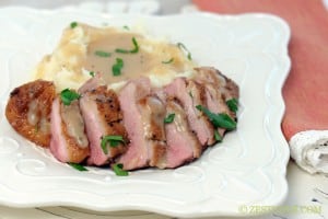 Seared Duck Breast with Duck Gravy from Zestuous
