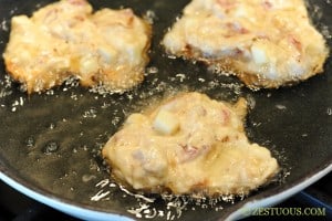 Bacon Apple Fritters from Zestuous