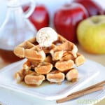 Apple Cider Waffles from Zestuous
