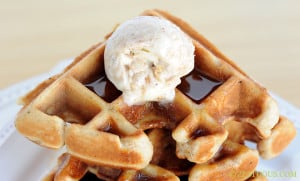 Apple Cider Waffles from Zestuous
