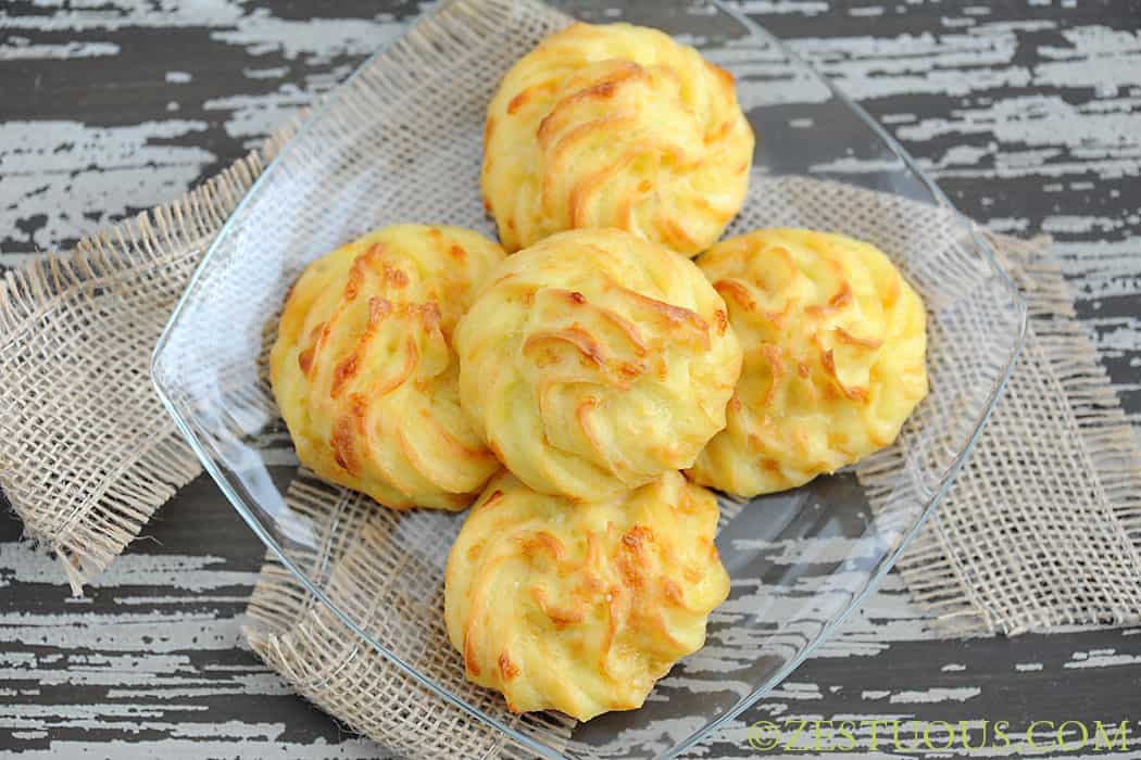 Smoked Provolone Gougères from Zestuous