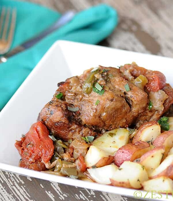 Slow Cooked Italian Pork Shoulder from Zestuous