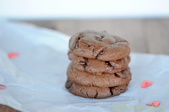 Chocolate Peanut Butter Chocolate Chip Cookies