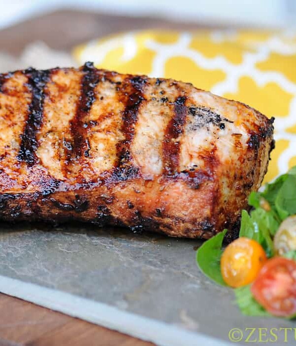 Grilled Zaโatar Pork Loin from Zestuous