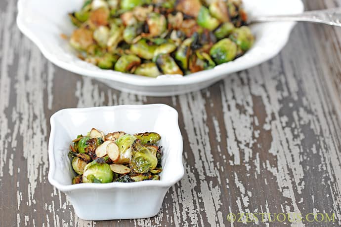 Charred Brussels Sprouts from Zestuous