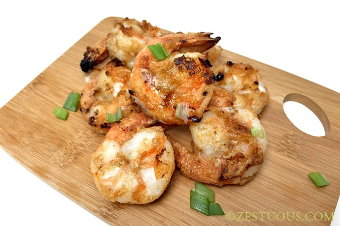 Tahini Grilled Shrimp from Zestuous