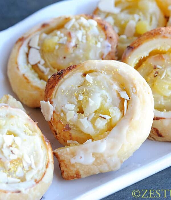 Puff Pastry Lemon Rolls | Zestuous