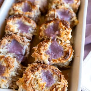 ube stuffed french toast.